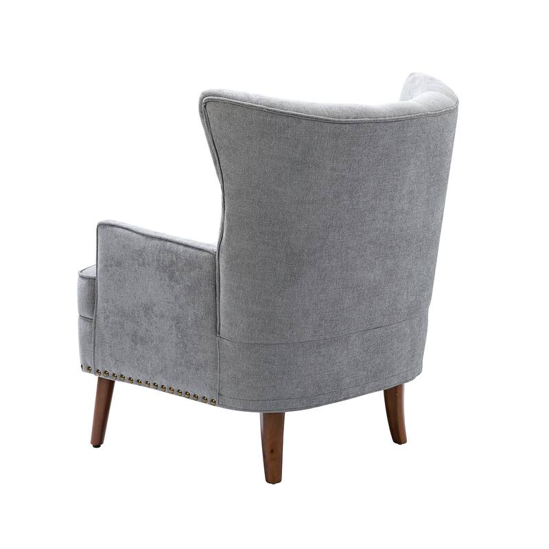 Alpheus Accent Armchair with Tufted Back Set of 2 by HULALA HOME