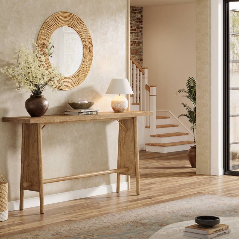63" Modern Console Sofa Table, Wooden Entryway Table for Entrance, Hallway, Living Room