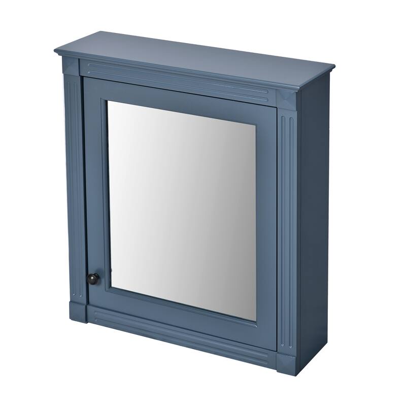24" x 27" Rectangular MDF Medicine Cabinet with Mirror - 24" x 7" x 27.76"