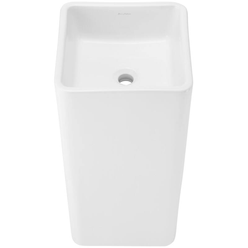 Swiss Madison SM-PS315 Claire 15-3/4" Square Ceramic Pedestal Bathroom