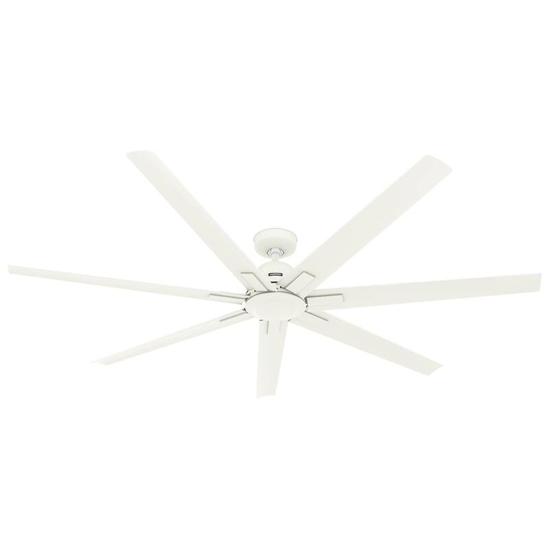 Hunter 72" Downtown Windmill Outdoor Ceiling Fan & Wall Control - Damp Rated - Industrial, Modern - ENERGY STAR!
