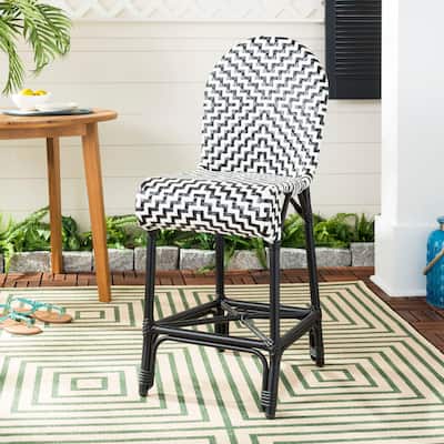 SAFAVIEH Outdoor Jaelyn 26-inch Counter Stool - 17Wx23Dx42H