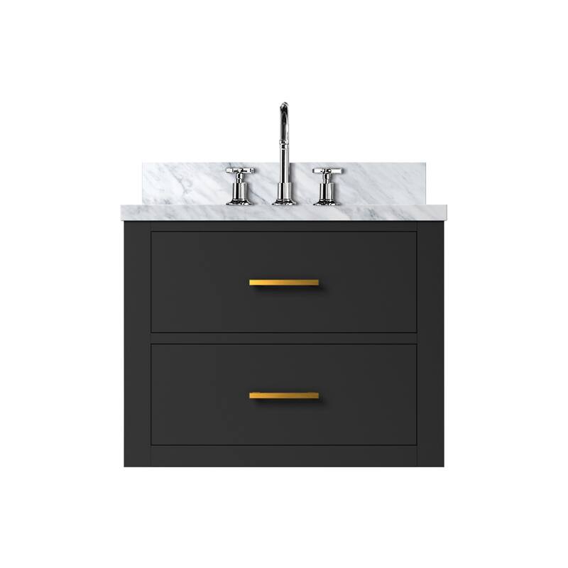 Castor Bath Vanity with Acrylic Top, Sink and Faucet