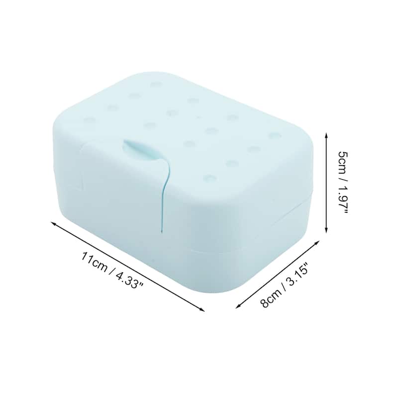 Portable Soap Holder for Bathroom 4.33"x3.15"x1.97" 1 Pc