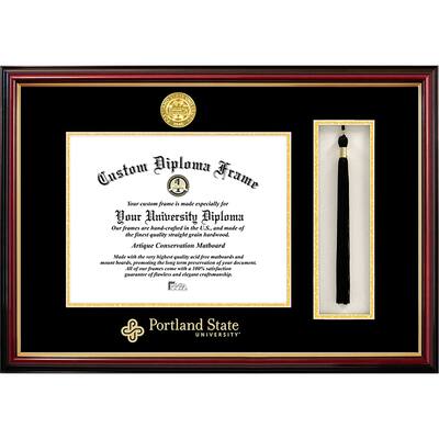 Portland State University 10w x 8h Tassel Box and Diploma Frame