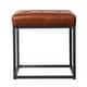preview thumbnail 5 of 8, SEI Furniture Healy Saddle Brown Mini Ottoman
