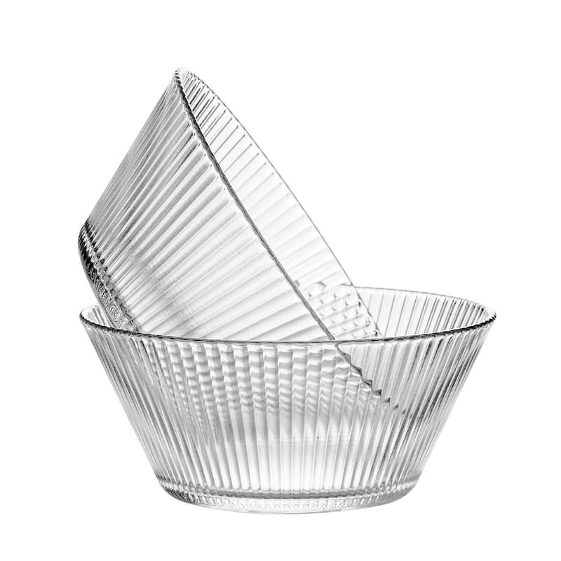STP Goods Beam Glass Salad Bowls Set of 2 - set of 2