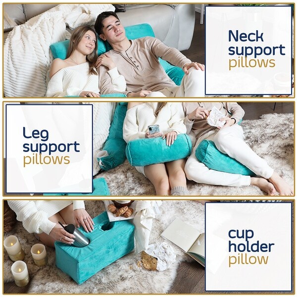 Empyrean Double Reading Pillow - Shredded Memory Foam Backrest