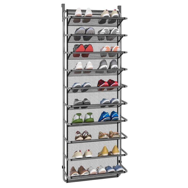 10 Tier Shoe Rack Over The Door Shoe Organizer