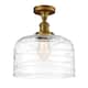 Option Brushed Brass / Clear Deco Swirl