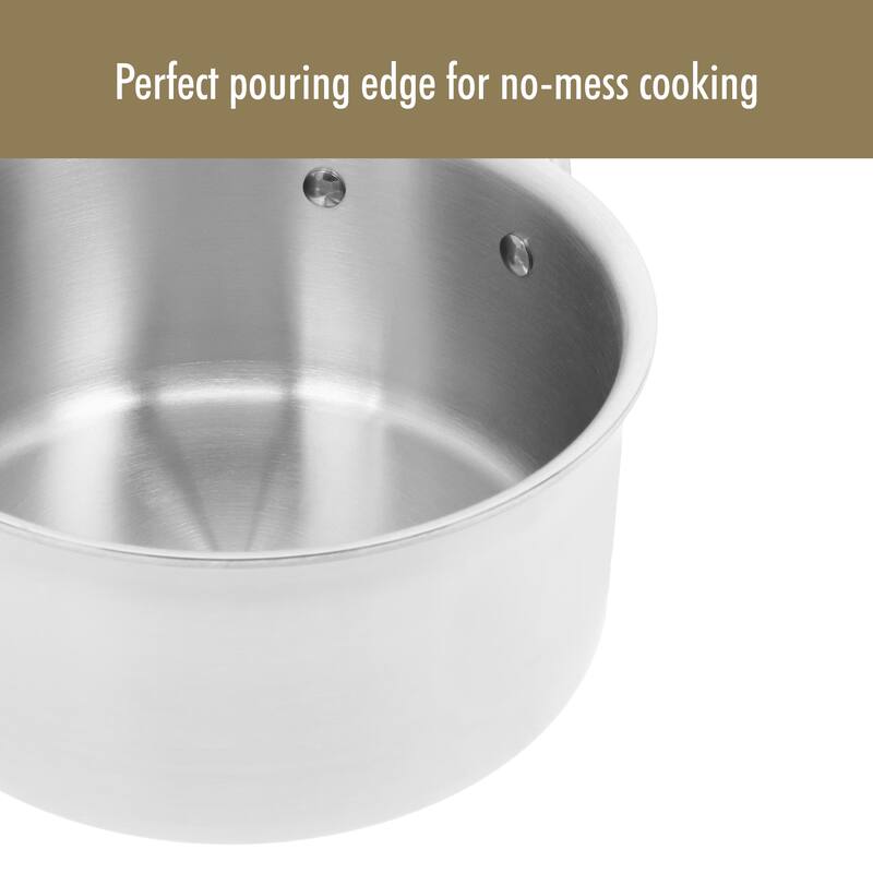 DEMEYERE Essential 5-ply Stainless Steel Saucepan with Lid