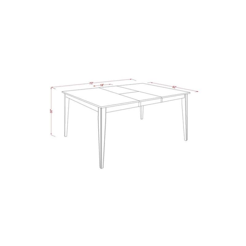 HomeStock 9-Piece Square Cappuccino Finish Solid Wood Top Dining Table with 8 Parson-Chairs with Lattice Back