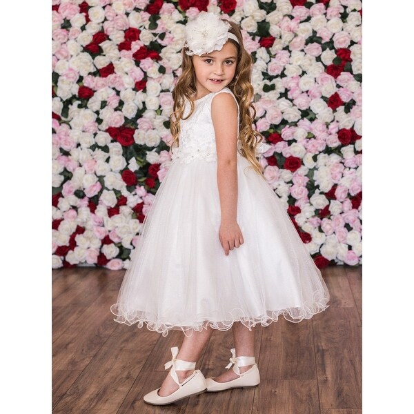 little girl off white dress shoes
