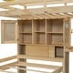 preview thumbnail 3 of 13, Home Kids Twin over Twin Staircase Loft Bed with Built-in Desk and Storage Cabinets