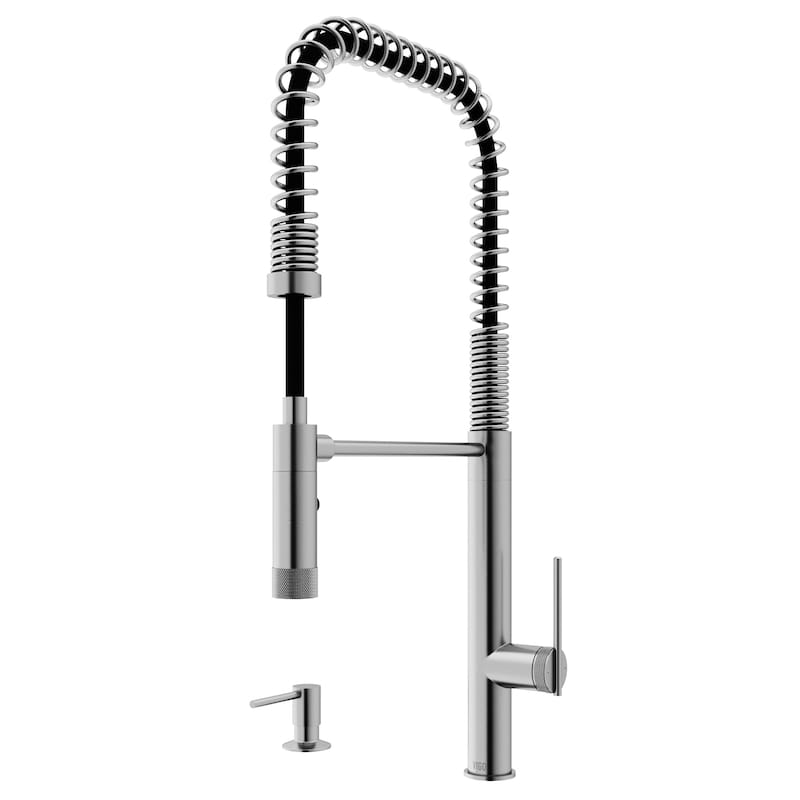 VIGO Sterling 23" H Single Handle Pull-Down Sprayer Kitchen Faucet
