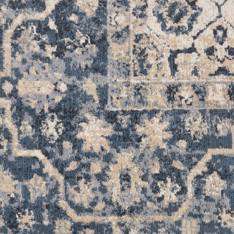 Malta Classic Bordered Geometric Medallion Area Rug