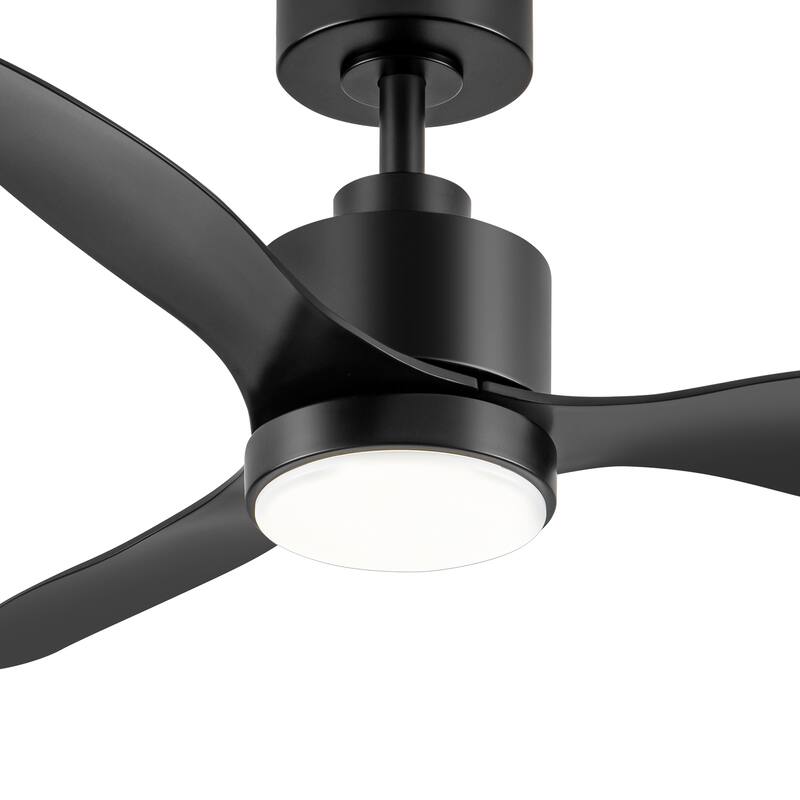 42 Inch LED Black/White Ceiling Fan with Lights Remote(3-Blade)