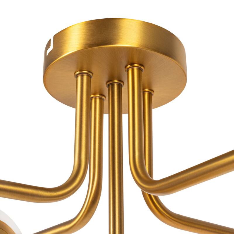 Sputnik Flush Mount Glass Ceiling Light