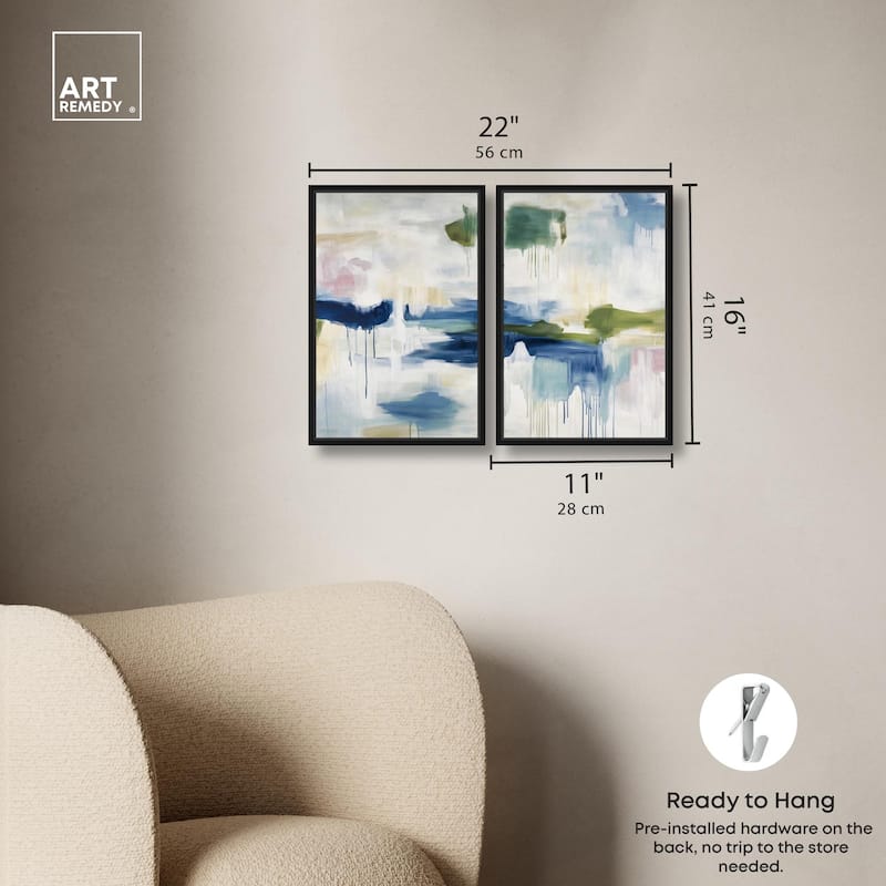 Kairos I Canvas Set of 2 by Art Remedy
