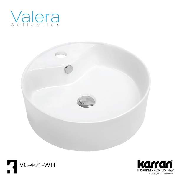 くらわん えこほり れれ Karran USA | VC-402 Valera 19 inch Vitreous China Bathroom