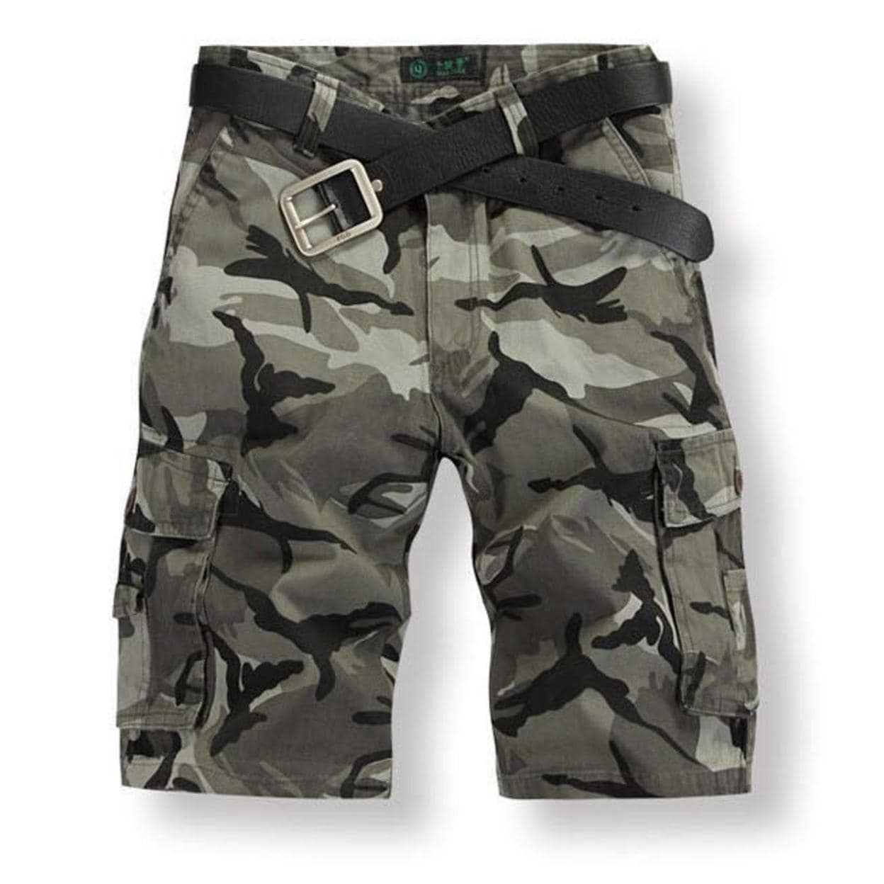 Fanient Mens Cargo Shorts Relaxed Fit Multi-Pocket Outdoor Camouflage Cargo Shorts Cotton