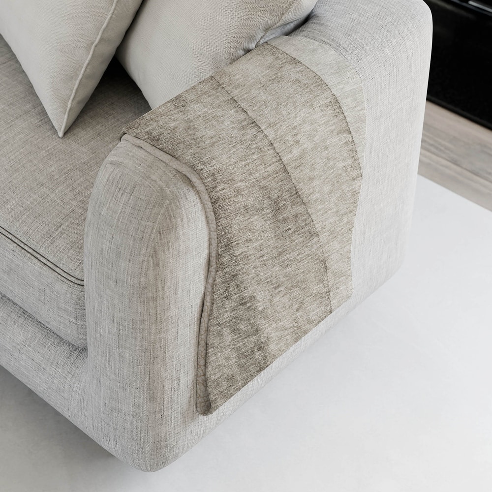 Premium Machine Washable Contemporary Ombre Sherpa Throw Blanket