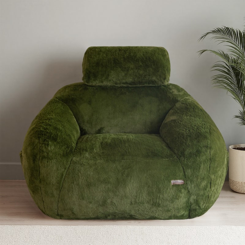 Giant Bean Bag Sofa Chair with a Pillow