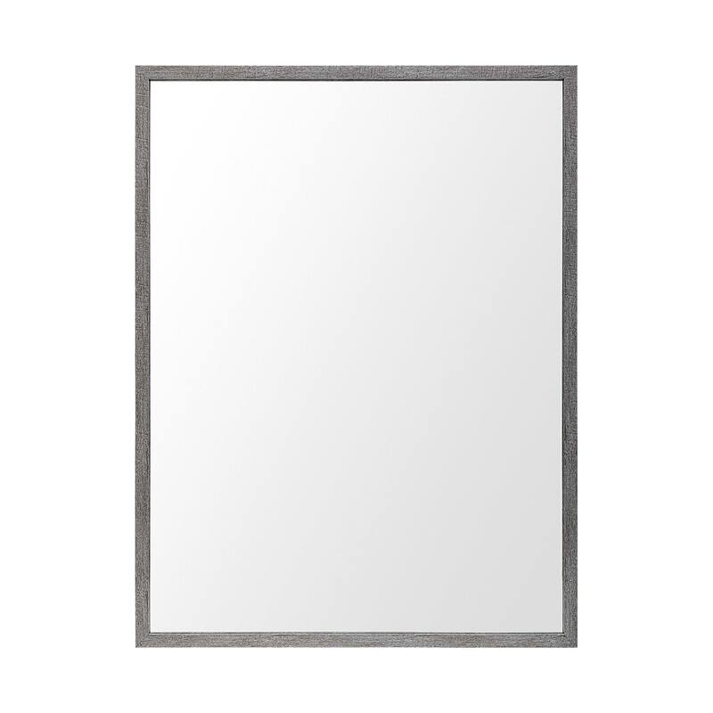 Bristol Grey Plain 3Mil Mirror 30 x 40 - 31.5L x 1.8W x 41.5H
