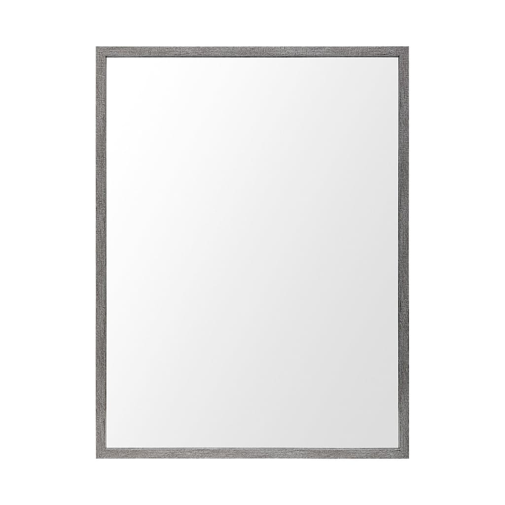 Bristol Grey Plain 3Mil Mirror 30 x 40 - 31.5L x 1.8W x 41.5H