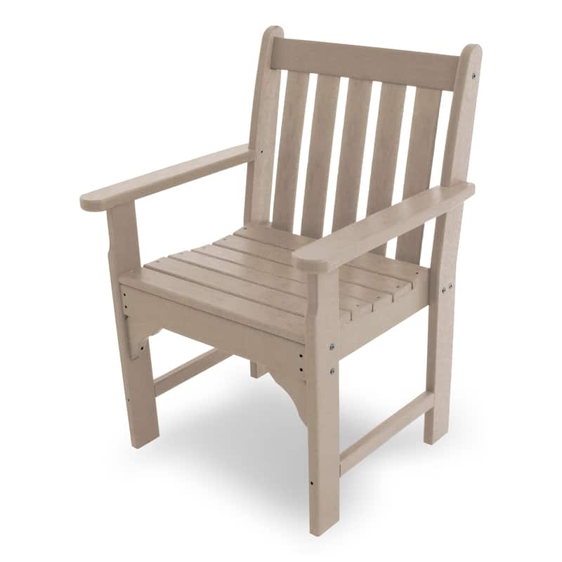 POLYWOOD Traditional Poly Resin Vineyard Outdoor Arm Chair
