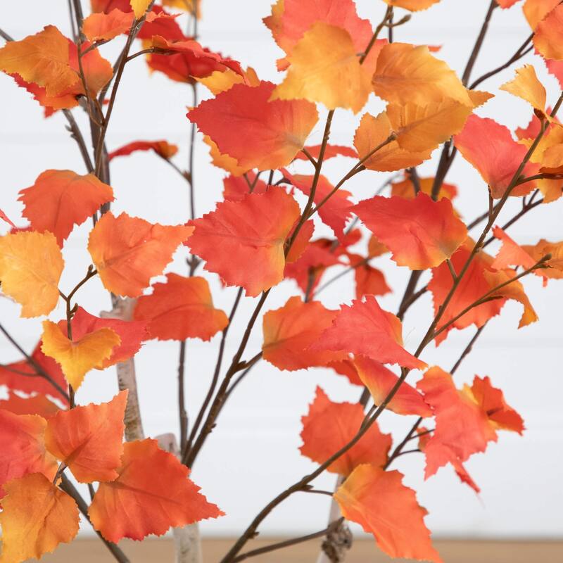 Birch Autumn Artificial Potted Fall Tree - 3'