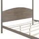 preview thumbnail 5 of 9, King Size Canopy Platform Kids Bed Frame with Headboard & Support Legs, Safety Guaranteed, Easy to Assemble, Brown Wash