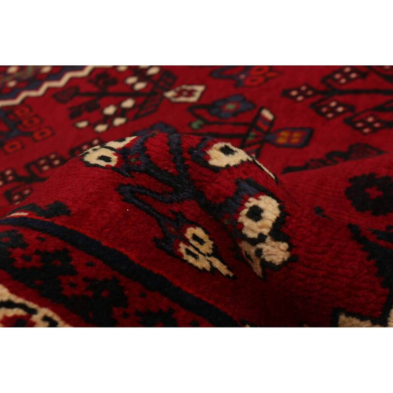 ECARPETGALLERY Hand-knotted Kayseri Red Wool Rug - 7'3 x 10'6