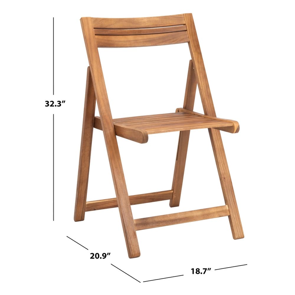 SAFAVIEH Kateryna Acacia Wood 5 Piece Outdoor Dining Table Set - 41Wx41Dx30H