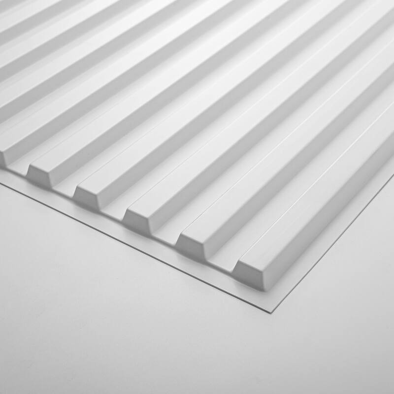 Art3d PVC Drop Ceiling Tiles,Slat Design Wall Panels,2X4 ft,12Pcs