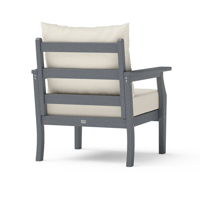 Kamas Outdoor Patio Club Chair - Charcoal Frame