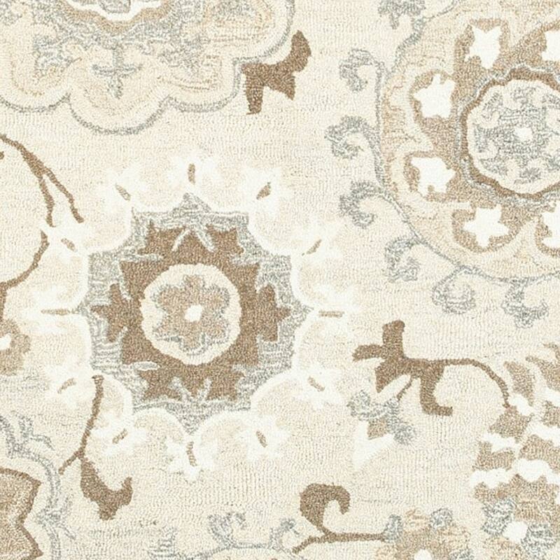 HomeRootsFloral Scandinavian Rectangle Area Rug