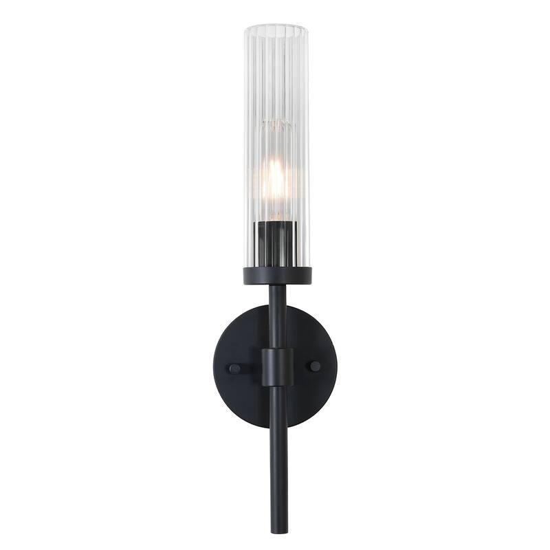 AFX HNTS0518MB Huntington 18" Tall Bathroom Sconce with Ribbed Glass