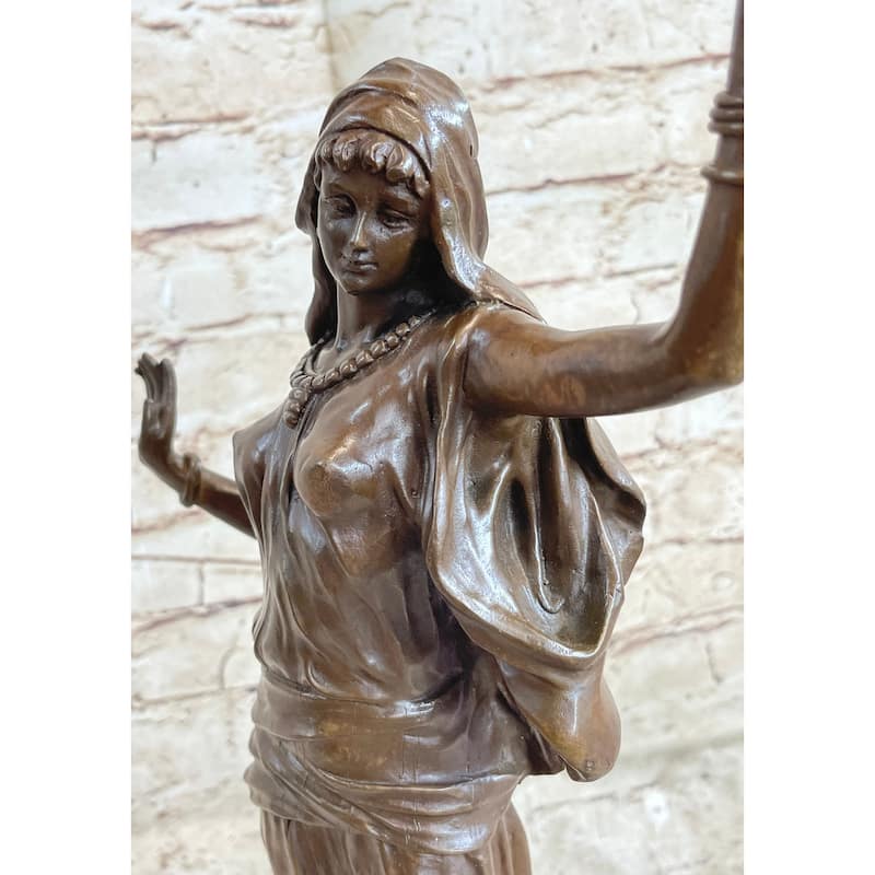 Middle Eastern Arabian Persian Dancer Girl Princess Bronze Statue Sculpture Original Art