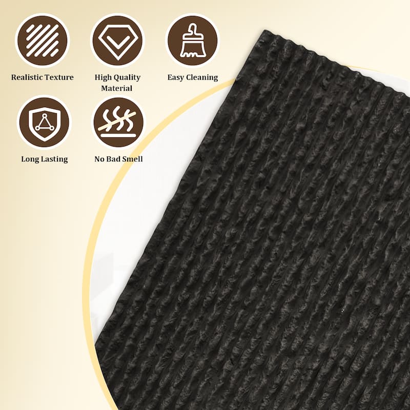 4Pcs 48"x24" 3D Faux Stone Wall Panels Imitation Decorative Wall Tiles for Interior Wall Decor