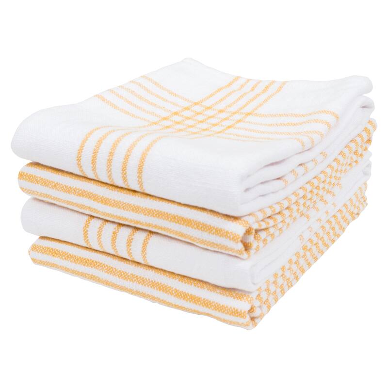 Monoco Relaxed Casual Kitchen Towels, Set of 4