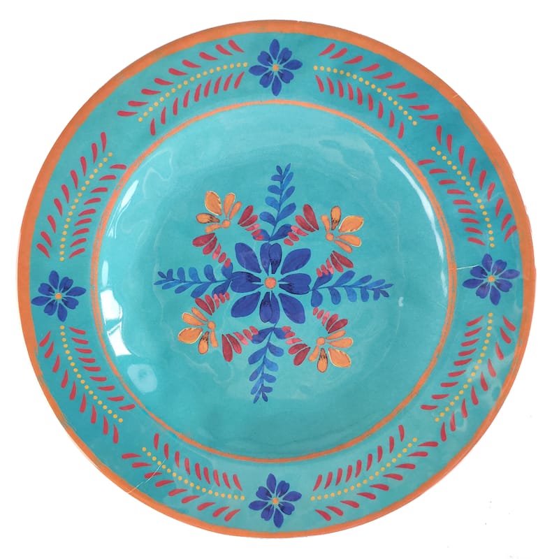 HiEnd Accents Bonita Melamine Collection Salad Plate, 4 PC