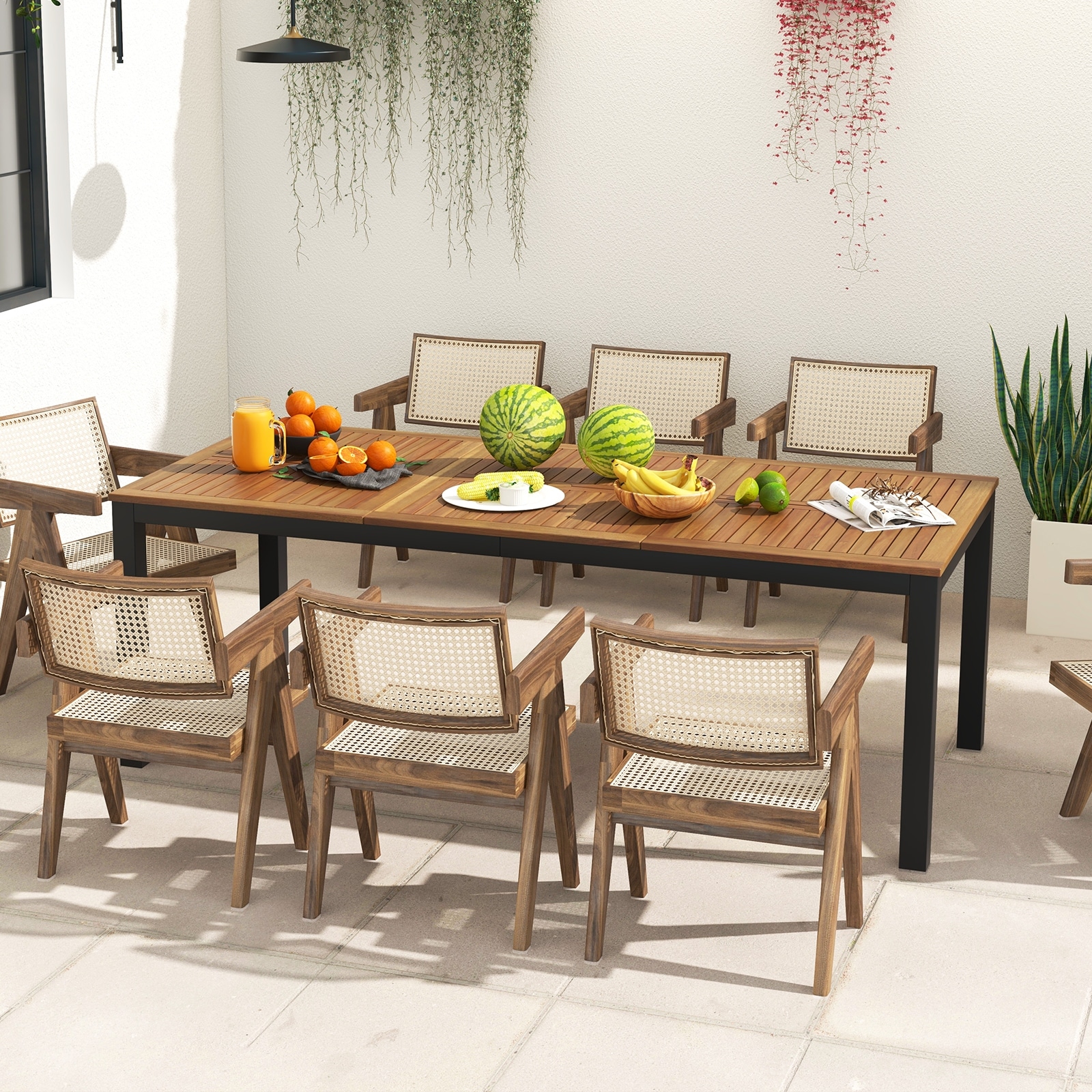 Oakland living metal bar height outdoor dining hotsell table