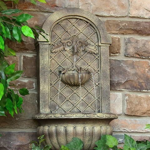 Sunnydaze Venetian Outdoor Wall Fountain-Multiple Colors Available