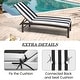 preview thumbnail 113 of 135, Pellebant Outdoor Patio Chaise Lounge Cushion