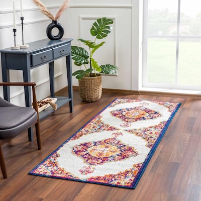 Hauteloom Istanbul Collection Vintage Oriental Traditional Medallion Area Rug