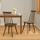 preview thumbnail 1 of 6, Burris 17"Wide Spindle Wood Dining Chairs Set of 2 - Walnut
