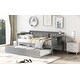 preview thumbnail 3 of 72, Elegant Design Daybed with Trundle Bed, Wooden Sofa Bed for Bedroom Living Room, Wood Platform Bed Frame for Kids Teens Guests
