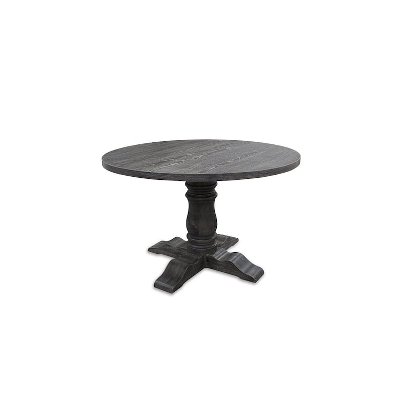 Best Master Furniture Weathered Grey Round Dining Table