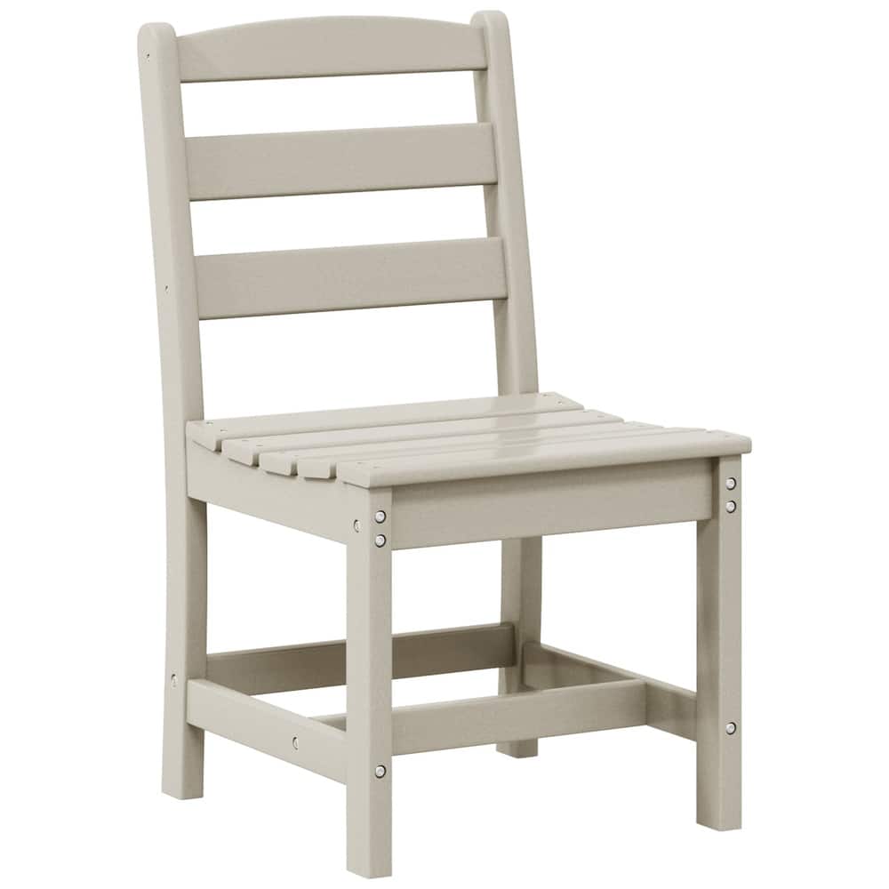 Shoreside Outdoor Patio Armless Dining Side Chair